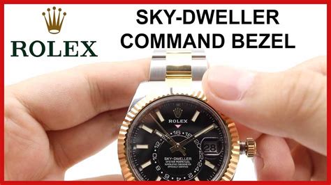 rolex sky dweller bezel function